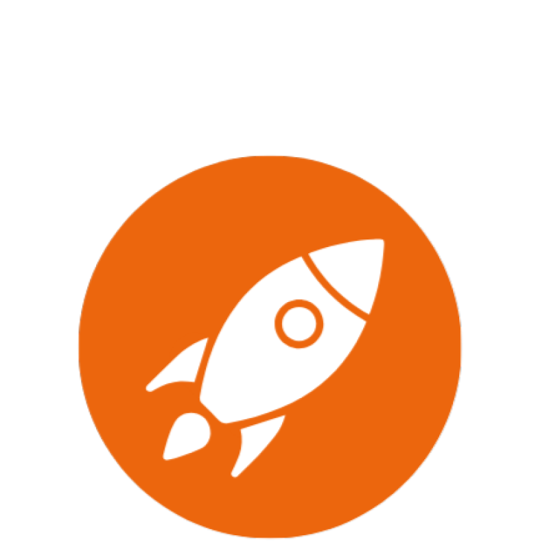 Icon von einer Rakete