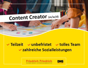 content creator gesucht Griesheim Darmstadt Stellenangebot Teilzeit