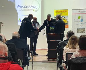 "Neustart 2026", die Redner (v.l.n.r.): Oliver Gerheim, Herbert Pest, Bürgermeister Geza Krebs-Wetzl, Ladislaus Boldizar "Neustart 2026", die Redner (v.l.n.r.): Oliver Gerheim, Herbert Pest, Bürgermeister Geza Krebs-Wetzl, Ladislaus Boldizar