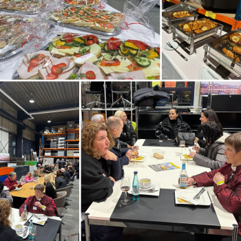 Impressionen von dem jährlichen Neujahrsempfang Griesheim: Verpflegung und Austausch